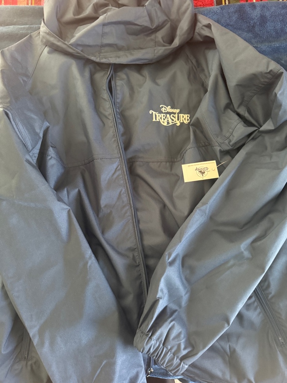 Disney Treasure Navy Blue Lightweight Hooded Jacket